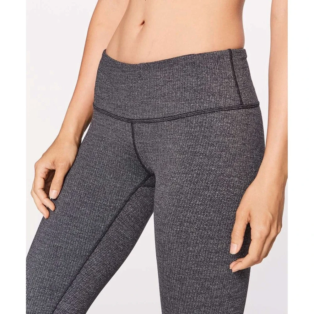 3PC- Lululemon Cropped Leggings All The Right, Wunder Under,